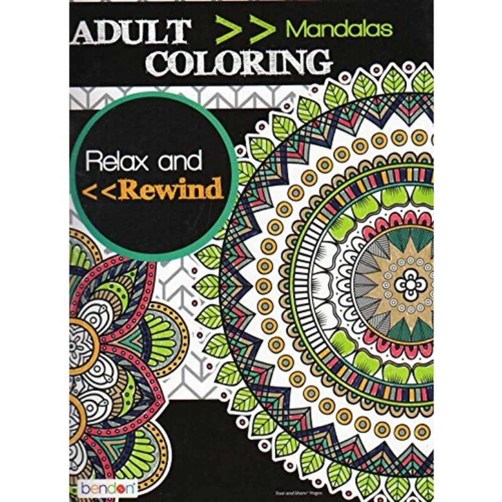 Mandalas - Adult Coloring Book - Relax and Rewind (Paperback)